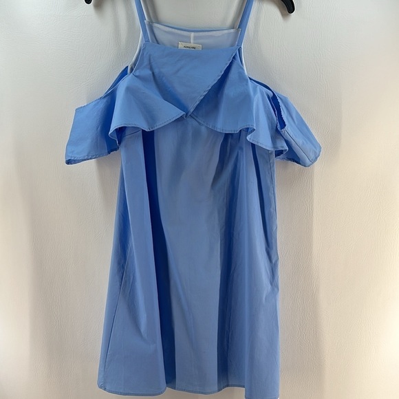 Adrienne Cotton Skinny Strap Ruffled Mini Dress, S - Picture 4 of 9